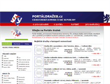 Tablet Screenshot of portaldrazeb.cz